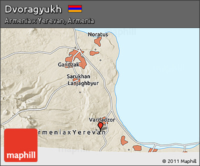 Shaded Relief 3D Map of Dvoragyukh