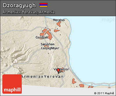 Shaded Relief 3D Map of Dzoragyugh