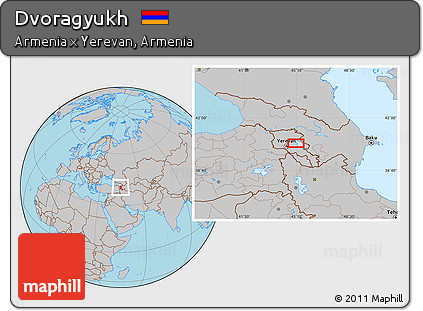 Gray Location Map of Dvoragyukh