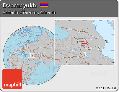 Gray Location Map of Dvoragyukh