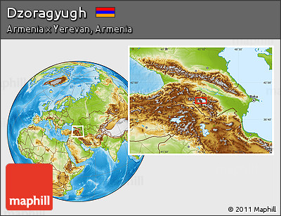 Physical Location Map of Dzoragyugh