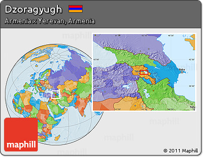 Political Location Map of Dzoragyugh