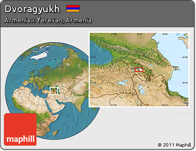 Satellite Location Map of Dvoragyukh