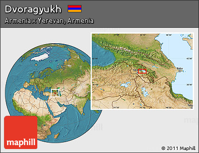 Satellite Location Map of Dvoragyukh