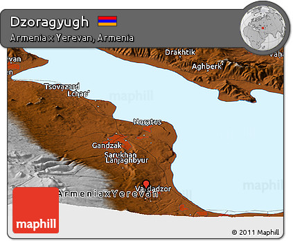 Physical Panoramic Map of Dzoragyugh