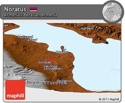 Physical Panoramic Map of Noratus