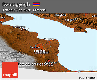 Physical Panoramic Map of Dzoragyugh