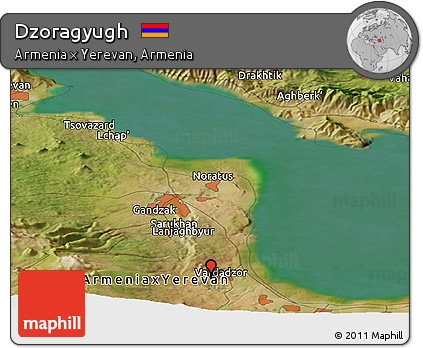 Satellite Panoramic Map of Dzoragyugh
