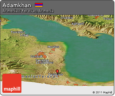 Satellite Panoramic Map of Adamkhan
