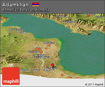 Satellite Panoramic Map of Adamkhan