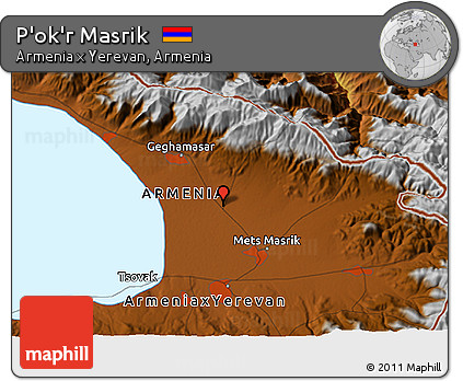 Physical 3D Map of P'ok'r Masrik