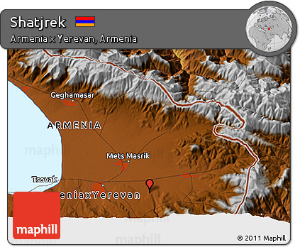 Physical 3D Map of Shatjrek