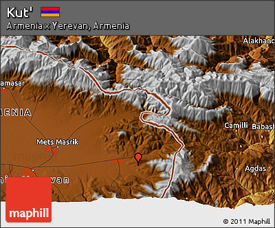 Physical 3D Map of Kut'
