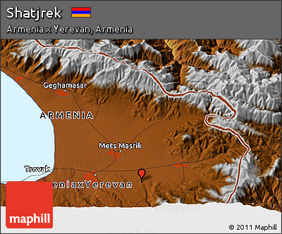 Physical 3D Map of Shatjrek