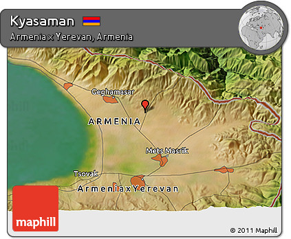 Satellite 3D Map of Kyasaman