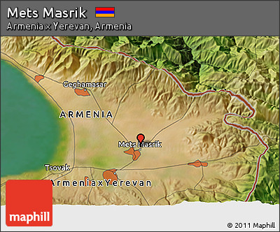 Satellite 3D Map of Mets Masrik