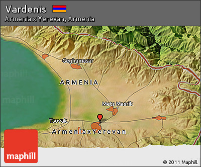 Satellite 3D Map of Vardenis
