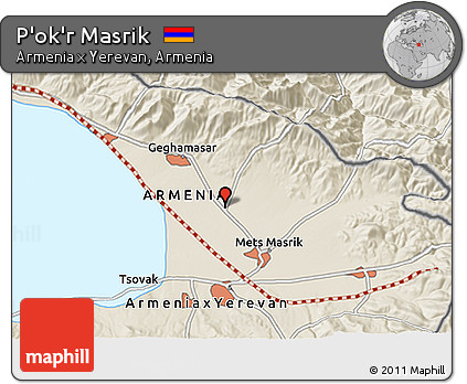 Shaded Relief 3D Map of P'ok'r Masrik