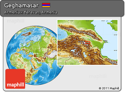 Physical Location Map of Geghamasar