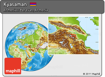 Physical Location Map of Kyasaman