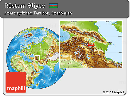 Physical Location Map of Rüstǝm Əliyev