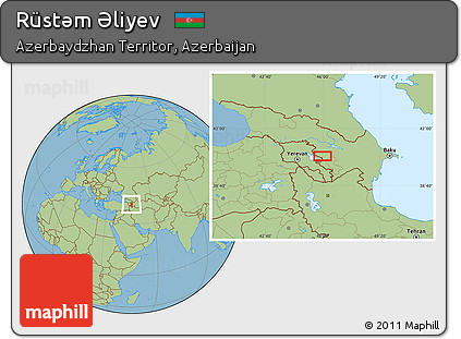 Savanna Style Location Map of Rüstǝm Əliyev