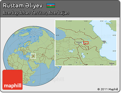 Savanna Style Location Map of Rüstǝm Əliyev