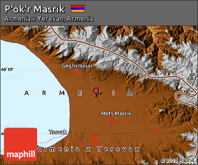 Physical Map of P'ok'r Masrik