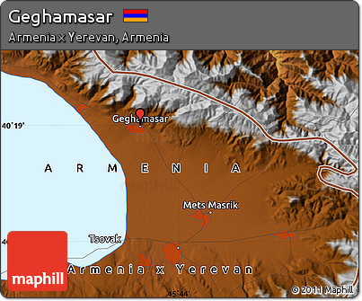 Physical Map of Geghamasar