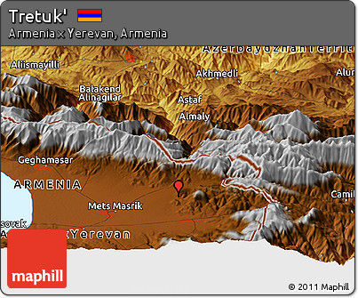 Physical Panoramic Map of Tretuk'