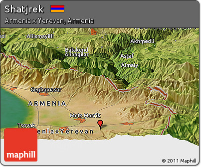 Satellite Panoramic Map of Shatjrek