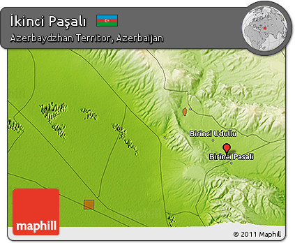 Physical 3D Map of İkinci Paşalı