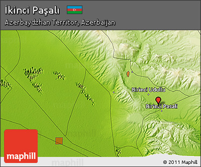 Physical 3D Map of İkinci Paşalı