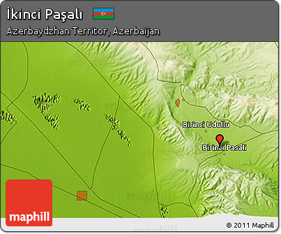 Physical 3D Map of İkinci Paşalı