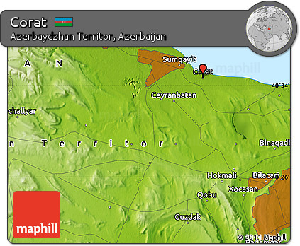 Physical Map of Corat