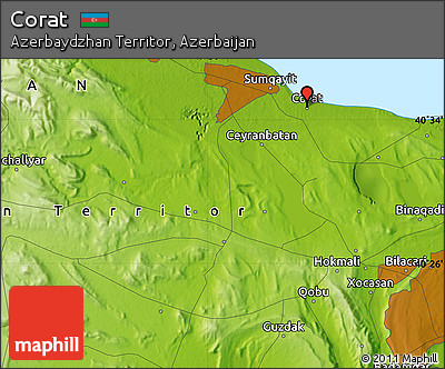 Physical Map of Corat