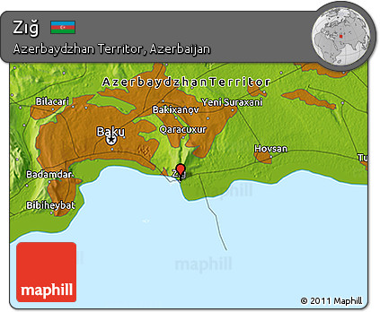 Physical 3D Map of Zığ