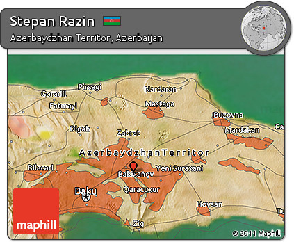 Satellite 3D Map of Stepan Razin
