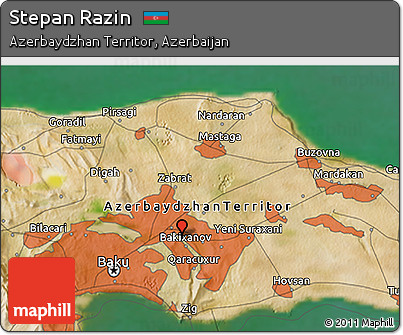 Satellite 3D Map of Stepan Razin