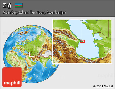 Physical Location Map of Zığ