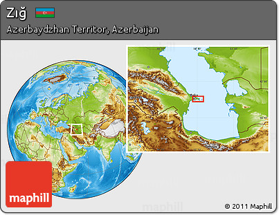 Physical Location Map of Zığ