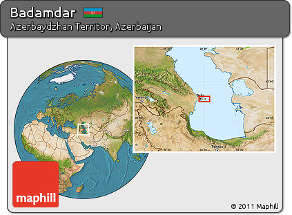 Satellite Location Map of Badamdar