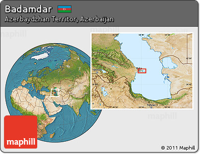 Satellite Location Map of Badamdar