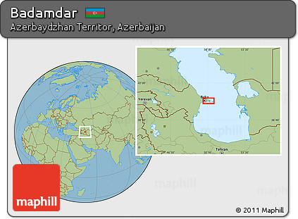 Savanna Style Location Map of Badamdar