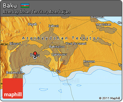 Political Map of Baku