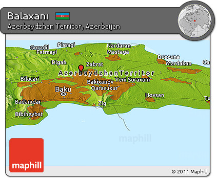 Physical Panoramic Map of Balaxanı