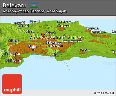 Physical Panoramic Map of Balaxanı