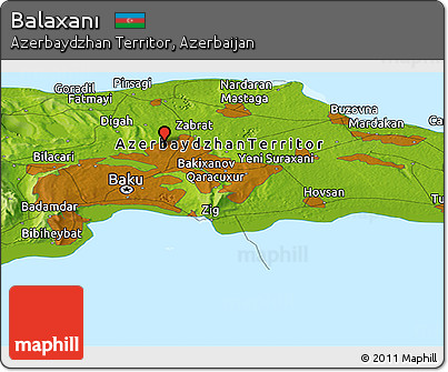 Physical Panoramic Map of Balaxanı