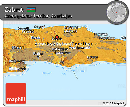 Political Panoramic Map of Zabrat