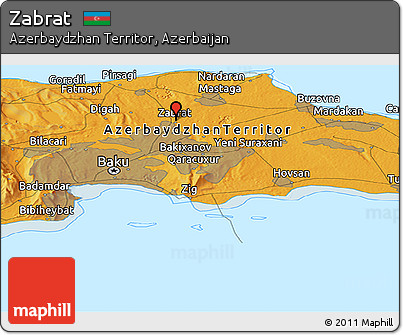 Political Panoramic Map of Zabrat